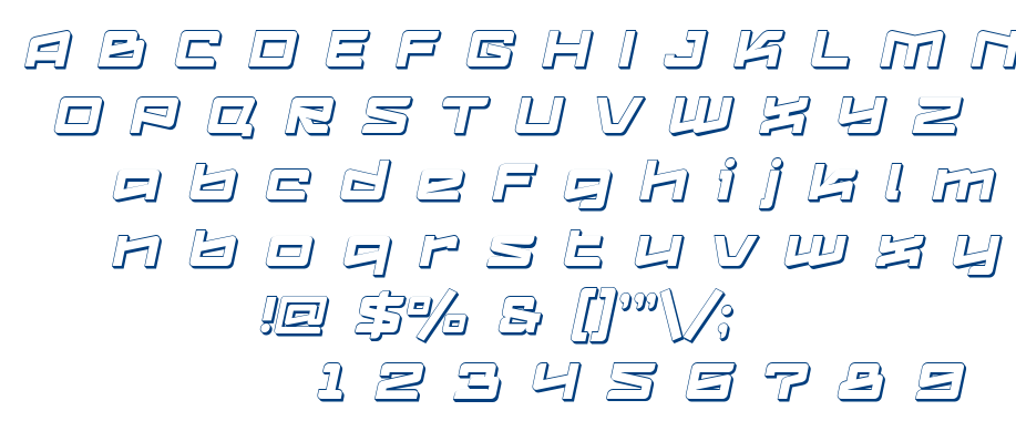 LogofontikExtruded4F-Italic font